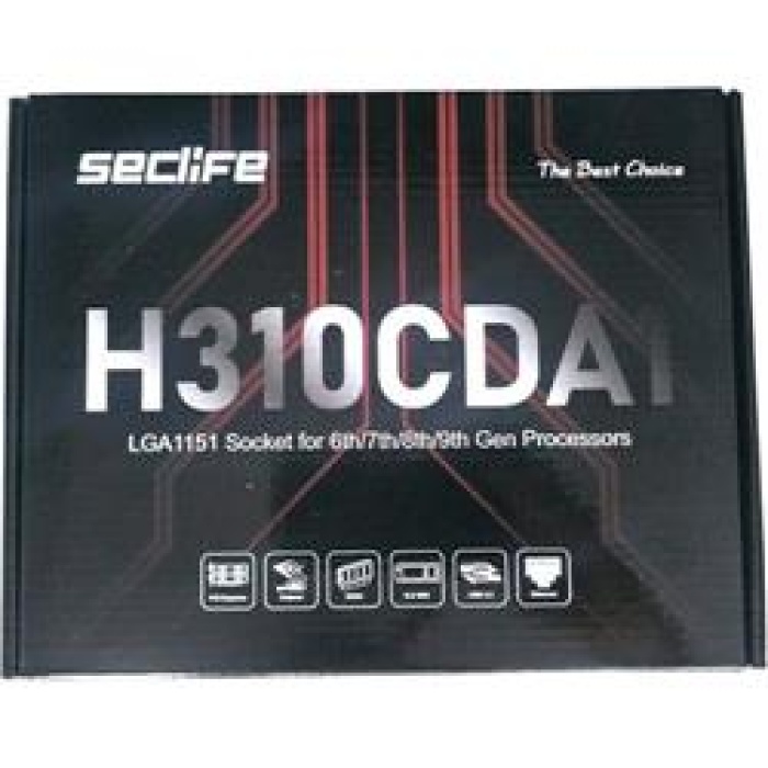 Seclife H310CDA1 (B250 Chipset) 6-7-8-9th M.2 DDR4 S+V+L 1151P Anakart (6.7.8.9.Nesil)