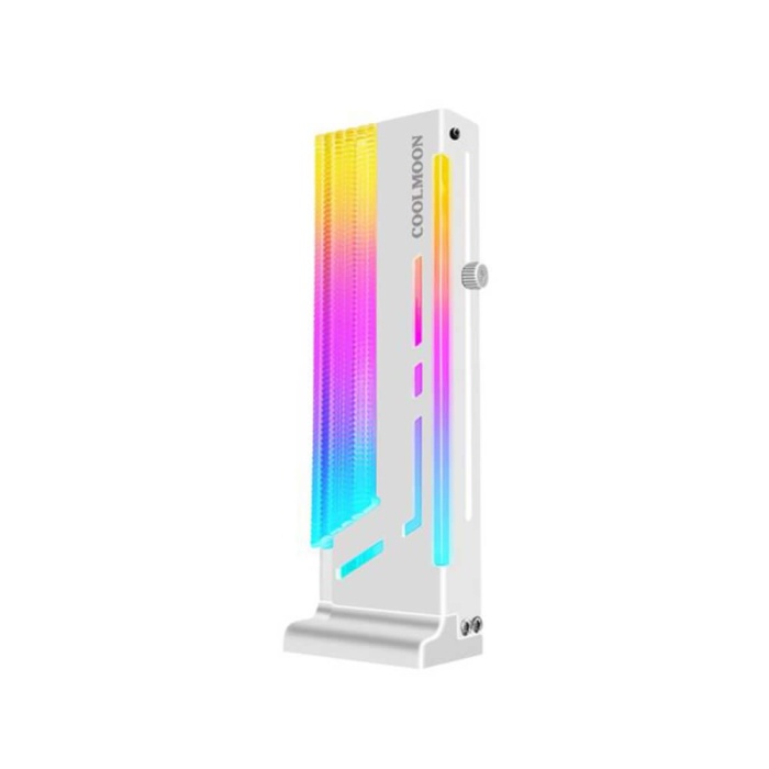 CoolMoon CM-GH2 5V ARGB Ayarlanabilir Dikey Ekran Kartı Tutucu Stand Beyaz