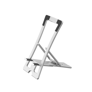 NTM CM23 Ayarlanabilir Katlanabilir Masaüstü Telefon Tutucu - Gümüş