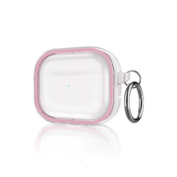 NTM Airpods Pro 2 (2.nesil) Shiny Şeffaf Kılıf - Pembe