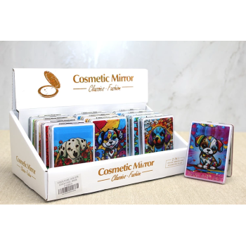 Hareketli Sulu Detaylı Köpek Figürlü El Aynası Alk4578