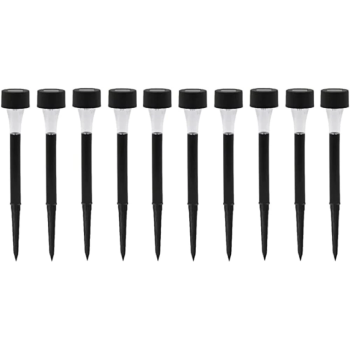 Güneş Enerjili Bahçe Lambası Plastik Saplama 10lu Set
