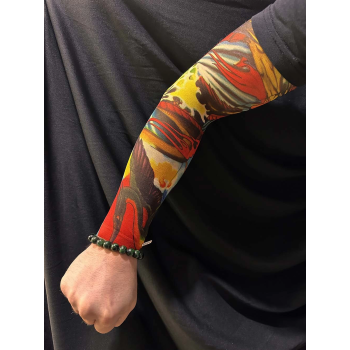 Çorap Dövme Giyilebilir Kol Bacak Dövmesi Likralı 2 Adet Model 25