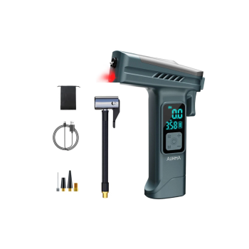 Araba Hava Pompası 4’ü 1 Arada: Kompresör + Cam Kırıcı + Kemer Kesici + Led Işık Şarjlı 4000mah Araç Kompresörlü