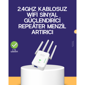 Çift Bantlı Otomatik Kurulum WiFi Repeater Menzil Genişletici