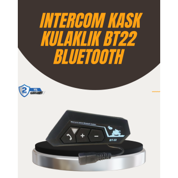 Su Geçirmez BT22 Bluetooth Kask Kulaklığı GPS ve Müzik Uyumlu