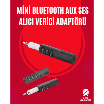 Taşınabilir Bluetooth Ses Alıcısı | 30 Dk Şarj, 4 Saat Kullanım, Geri Klipsli