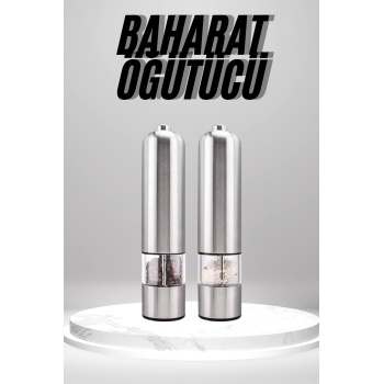 Otomatik Tuz ve Karabiber Öğütücü Baharat Öğütücü Tuz Karabiber Değirmeni