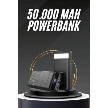 50.000 Mah Led Dijital Göstergeli USB Çıkışı Powerbank