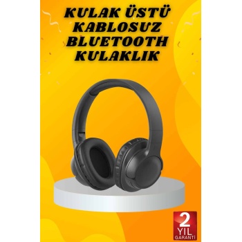 Kulak Üstü Bluetooth Kulaklık Ayarlanabiilir Uzun Pil Ömrü Kablosuz 5.0 Bluetooth