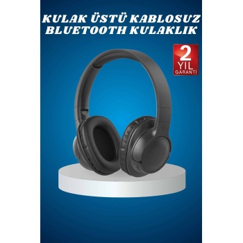Kulak Üstü Kablosuz Bluetooth Kulaklık Yüksek Ses Kaliteli ANC Özelliği