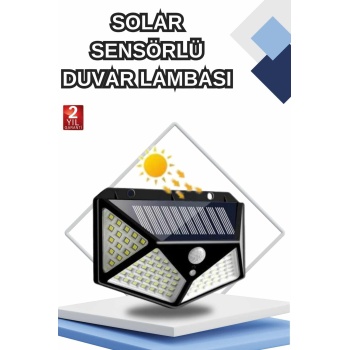 Bahçe Lambası Bahçe Aydınlatma Sensörlü Suya Dayanıklı 100 Led