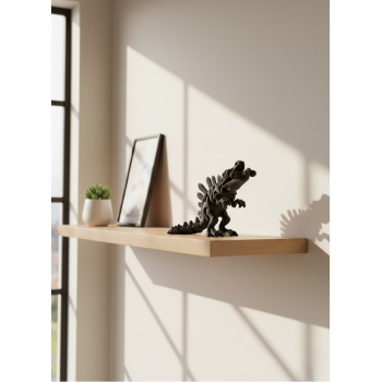 Hareketli Dinazor Figürü Dekoratif Oyuncak – Siyah Tasarım