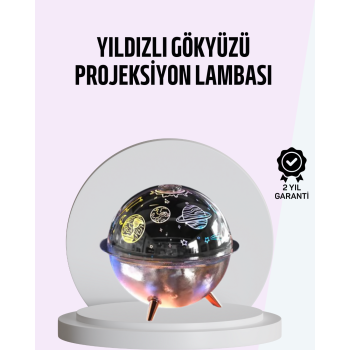 USB Şarjlı Uzay Temalı Işık Projektörü Hava Nemlendirici
