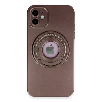 NTM iPhone 12 Kılıf Lukka Magneticsafe Kapak - Kahverengi