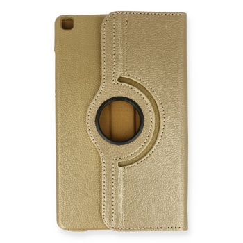 NTM Samsung Galaxy Tab A9 Plus Kılıf 360 Tablet Deri Kılıf - Gold