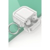 NTM Airpods 4 (4.nesil) Shiny Şeffaf Kılıf - Beyaz