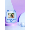 Dijital Video Fotoğraf App Destekli Çocuk Kamerası Termal Resim Kağıt Baskılı Yazıcı Mavi