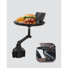 360° Döner Araç Bardaklık Tepsisi Geniş Yemek Alanlı Telefon Standlı