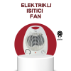 2000W Taşınabilir Elektrikli Fanlı Isıtıcı – Hızlı Isınma, Kompakt Boy