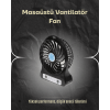 Şarjlı USB Fan – Masaüstü Mini Vantilatör, Taşınabilir, Işıklı, 3 Kademeli, Sessiz