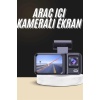1080p Sürüş Kaydedici 2 İnç Araç Araba Ön İç Arka DVR IPS Ekran