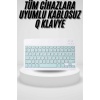 Uyumlu Kablosuz Bluetooth Şarj Edilebilir Mini Q Klavye