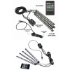 Araç İçi Ayak Altı Led 12 Led Işık Sese Müziğe Duyarlı RGB Işıklı Aydınlatma Seti