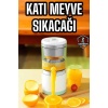 Katı Meyve Sıkacağı Taşınabilir USB Şarjlı Pratik Paslanmaz Çelik Bıçaklı