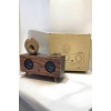 Bluetooth Hoparlör Ahşap Klasik Retro Gramofon Bluetooth Müzik Kutusu