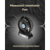 Şarjlı USB Fan – Masaüstü Mini Vantilatör, Taşınabilir, Işıklı, 3 Kademeli, Sessiz