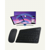 Bluetooth 5.3 Destekli Şarjlı Taşınabilir Klavye + Mouse Kombinasyonu