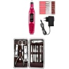 Elektrikli Manikür Pedikür Seti İkili Set 12 Parça Tırnak Bakımı Törpü Protez Çıkarma
