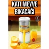 Katı Meyve Sıkacağı Taşınabilir USB Şarjlı Pratik Paslanmaz Çelik Bıçaklı