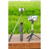 Tripod Kablosuz Bluetooth Bağlantılı Selfie Çubuğu 360 Derece Dönebilen