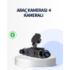 4 Kameralı Araç İçi Kamera 1080P GPS Takip WiFi Gece Görüşlü