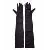 Siyah Renk Likralı Dirseğe Kadar Uzun Kumaş Eldiven 40 Cm