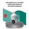 Kablosuz 360° Döner Başlıklı Full HD Güvenlik Kamerası