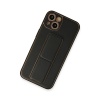 NTM iPhone 13 Kılıf Coco Deri Standlı Kapak - Siyah