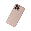 NTM iPhone 13 Pro Max Kılıf Coco Deri Silikon Kapak - Pudra