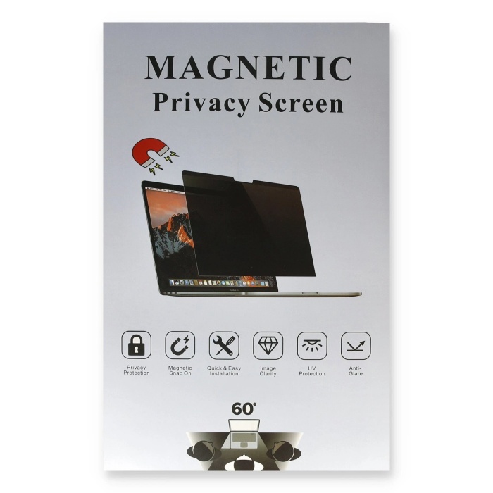 NTM Macbook Air 13.3 Macbook Manyetik Hayalet Ekran Koruyucu - Siyah