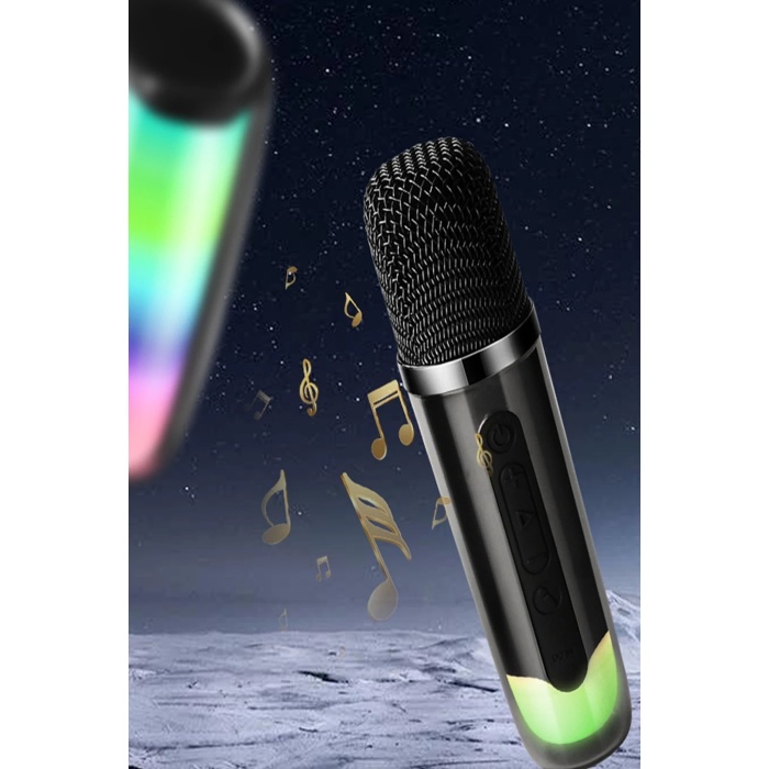 NTM Pluse 7 Mikrofonlu RGB Kablosuz Hoparlör - Beyaz