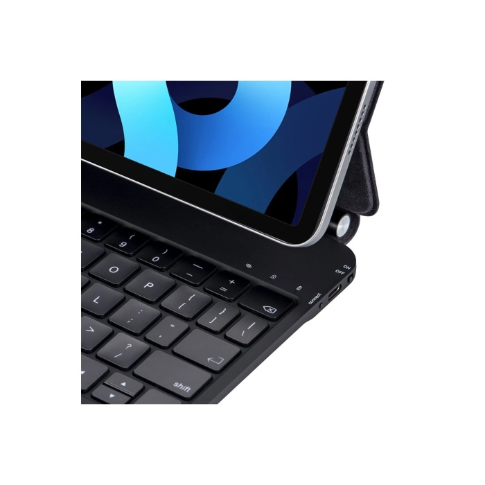 NTM iPad Pro 12.9 (2022) Kılıf X9 Magic Manyetik Klavyeli Tablet Kılıfı - Siyah