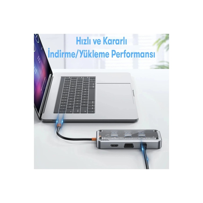 NTM Dönüştürücü 10in1 Hub SW10V - Gri