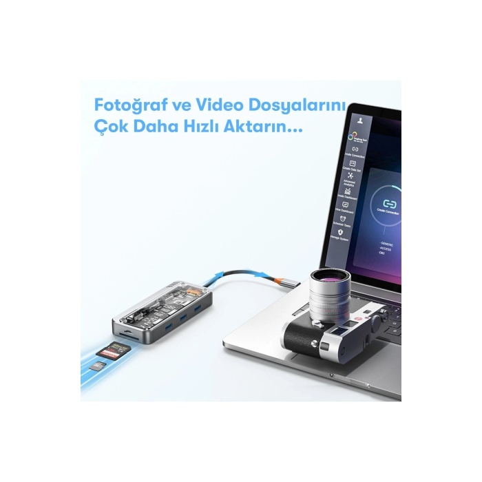 NTM Dönüştürücü 10in1 Hub SW10V - Gri