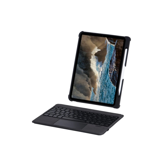 NTM T5206D iPad 10.2 (7.nesil) Kılıf İnter Ledli Klavyeli Tablet Kılıfı - Siyah