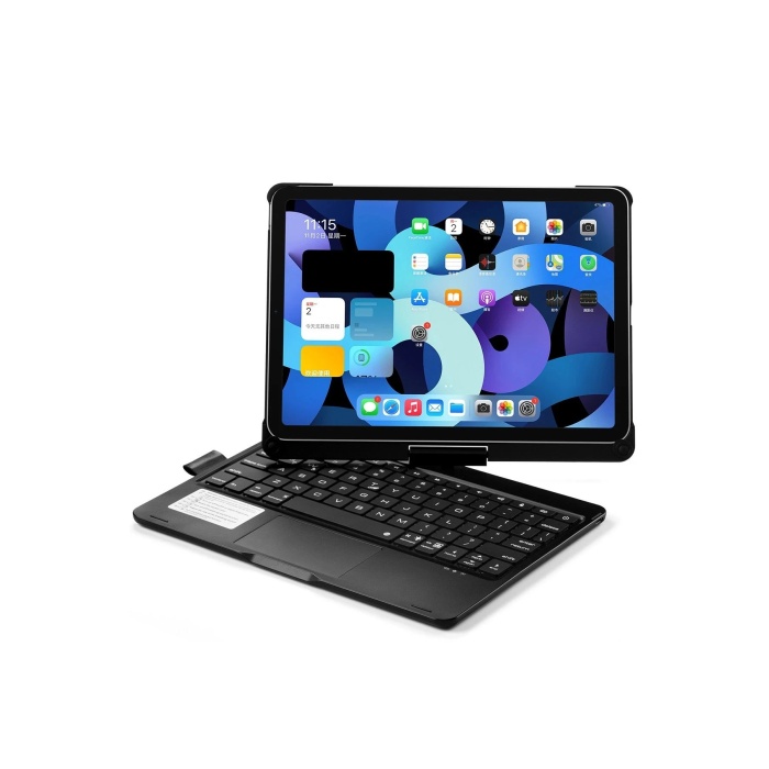 NTM iPad Pro 11 (2021) Kılıf Magic Dönen Klavyeli Tablet Kılıf - Siyah