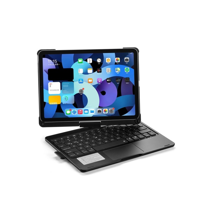 NTM iPad Pro 11 (2021) Kılıf Magic Dönen Klavyeli Tablet Kılıf - Siyah