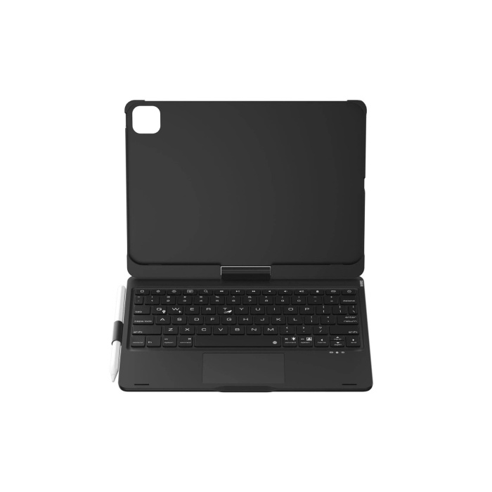 NTM iPad Pro 11 (2024) F11 ATS Kılıf Magic Dönen Klavyeli Tablet Kılıf - Siyah