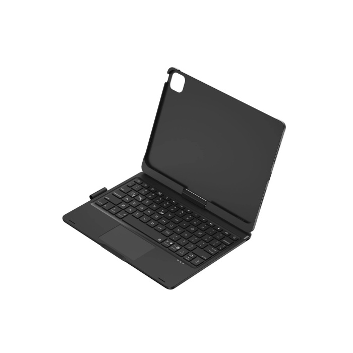NTM iPad Pro 11 (2024) F11 ATS Kılıf Magic Dönen Klavyeli Tablet Kılıf - Siyah
